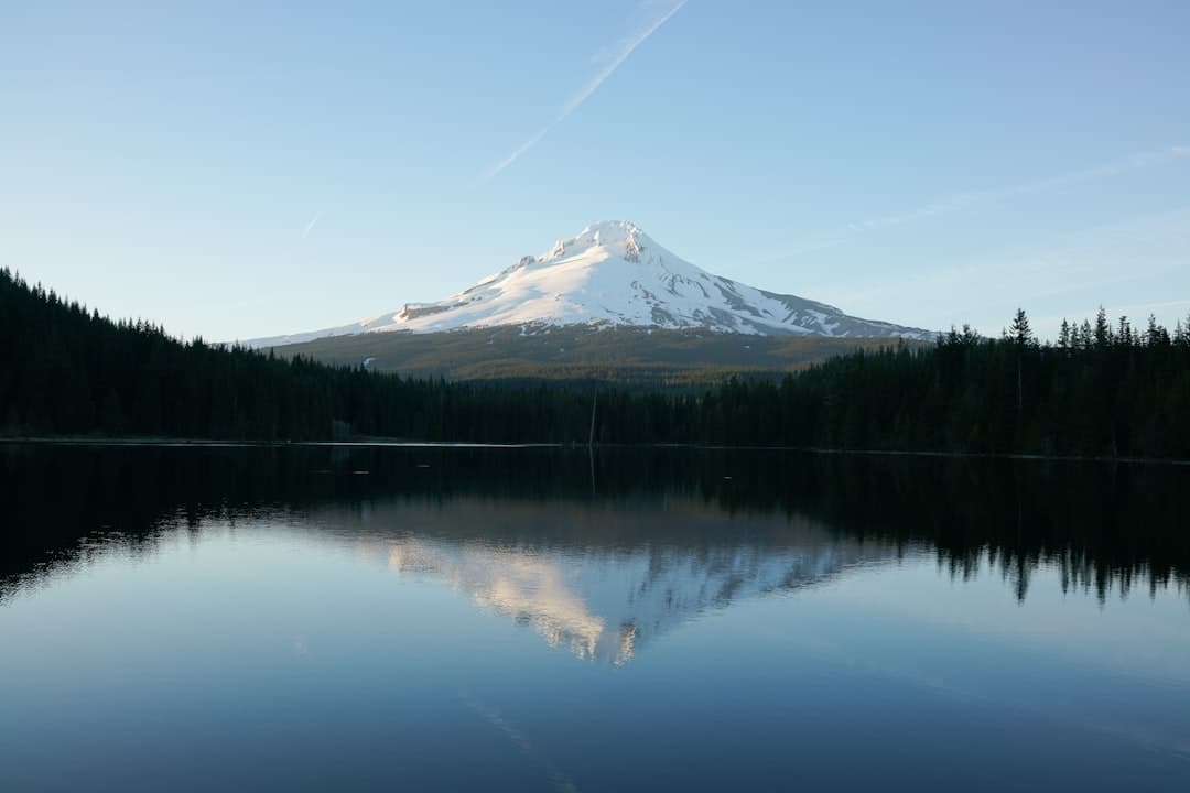 Mount Rainier reflected in Reflection Lake