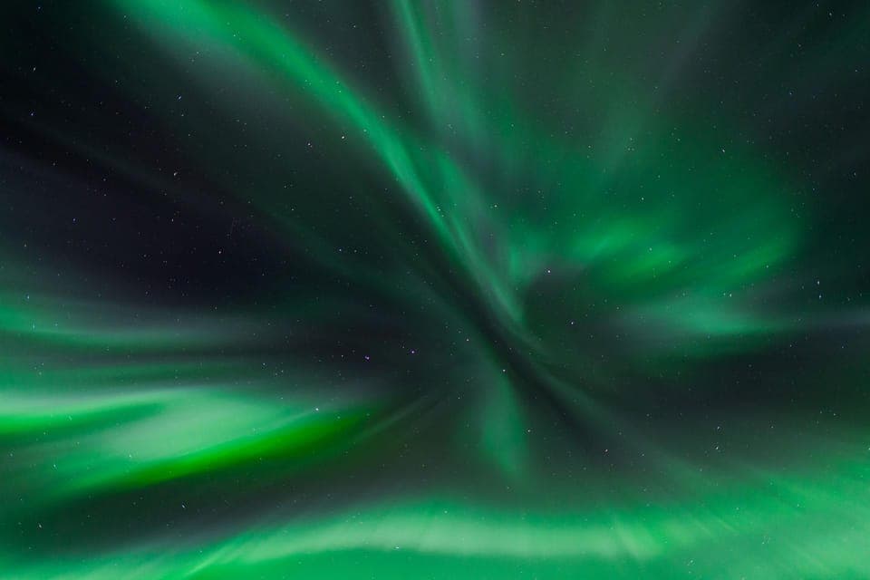 Guided aurora chase with hotel transfers