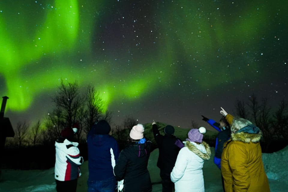 Abisko National Park aurora tour from Kiruna